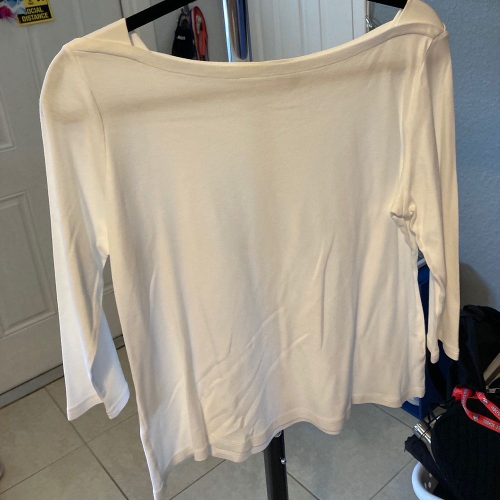 Casual white woman top